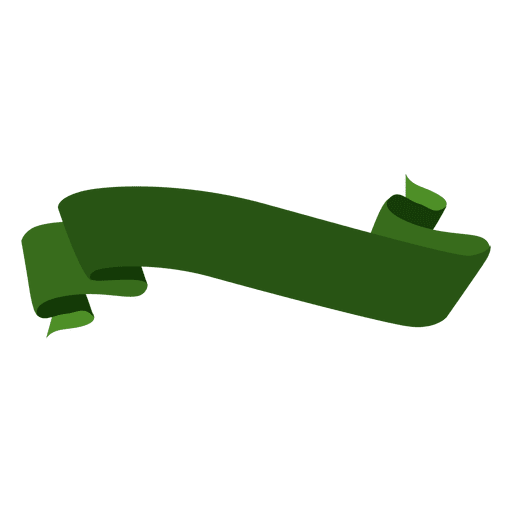Fita verde ondulada Desenho PNG