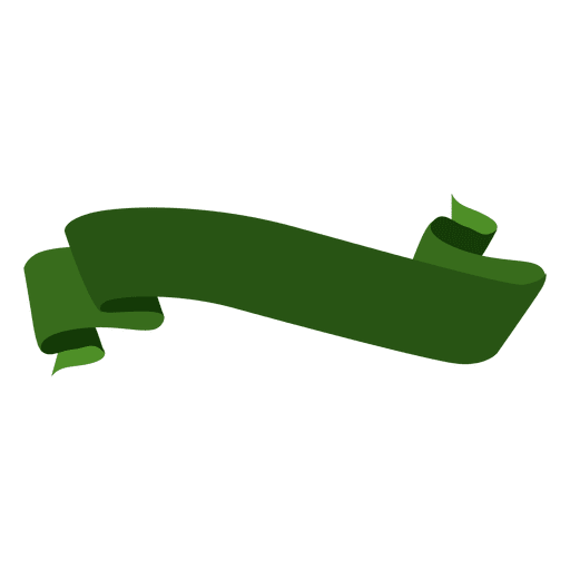 Green wavy ribbon - Transparent PNG & SVG vector file