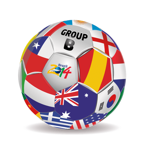 Group b teams football PNG Design