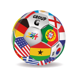 Fútbol de equipos del grupo g Diseño PNG