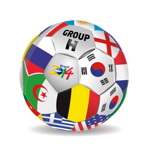 Futebol das equipes do grupo h Desenho PNG