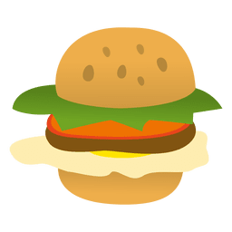 Desenho engraçado de hambúrguer Transparent PNG