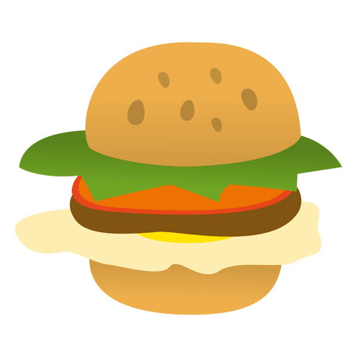 Divertidos dibujos animados de hamburguesa Diseño PNG