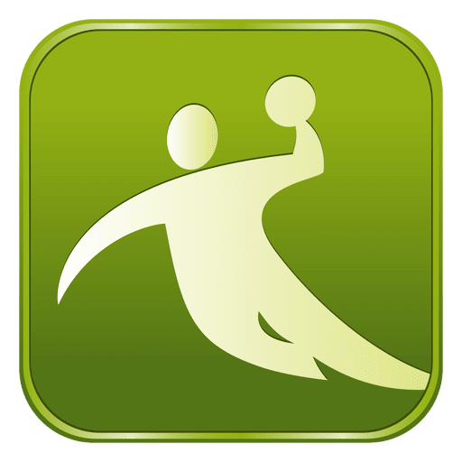 Handball-Quadrat-Symbol PNG-Design