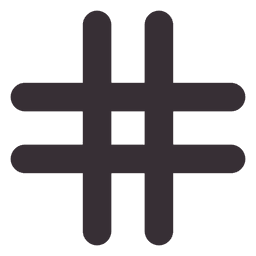 Hashtag fence PNG Design