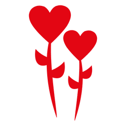 Plantas de corazón Diseño PNG