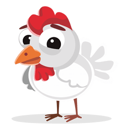 Hen cartoon PNG Design