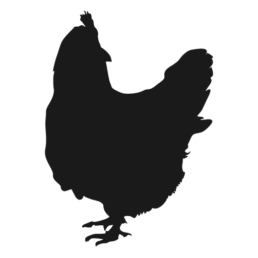 Silhueta de galinha Desenho PNG