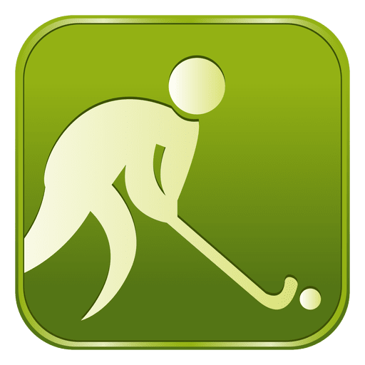 Icono cuadrado de hockey Diseño PNG
