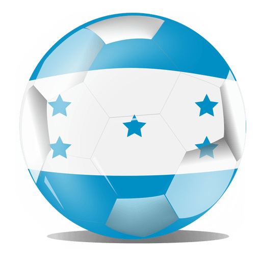 Bandera de fútbol de Honduras Diseño PNG