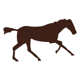 Sequência de movimento de cavalo galopando 10 Desenho PNG