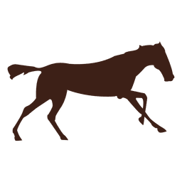 Secuencia de movimientos de galope del caballo 11 Diseño PNG