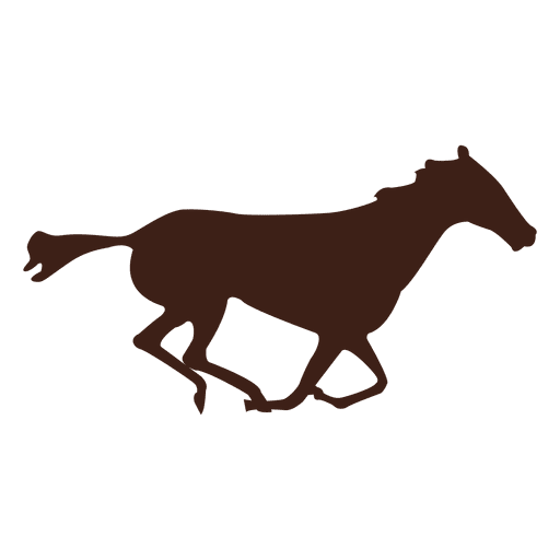 Secuencia de movimientos de galope del caballo 14 Diseño PNG