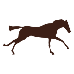 Secuencia de movimiento de galope de caballo 6 Diseño PNG