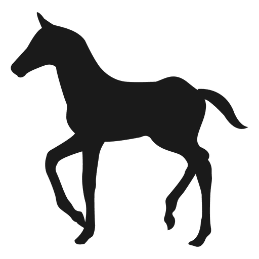 Design PNG E SVG De Frente Cavalo Fazenda Correndo Silhueta Para Camisetas