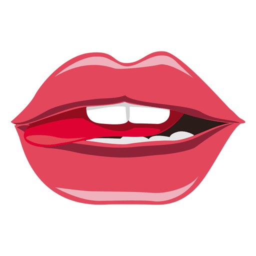 Hot tongue expression PNG Design
