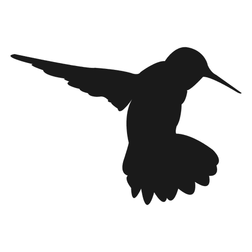 Kolibri-Silhouette PNG-Design