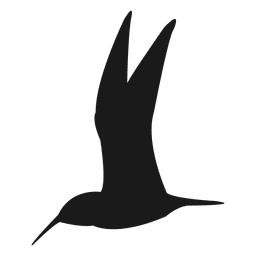 Silhueta de beija-flor 1 Desenho PNG