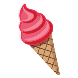 Cono de crema de hielo Diseño PNG