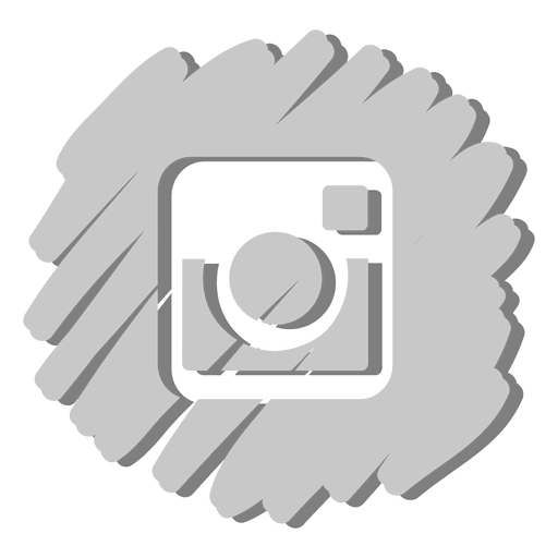 Icono distorsionado de instagram Diseño PNG