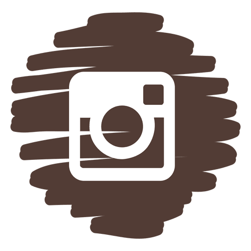 Instagram distorted round icon PNG Design