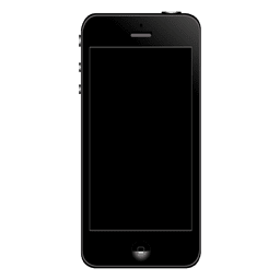 Iphone 5 frontal Diseño PNG