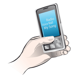 Icono de mano de teléfono móvil Diseño PNG