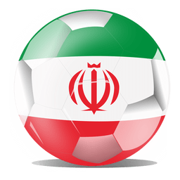 Bandera de fútbol de Irán Diseño PNG