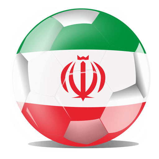 Iran football flag PNG Design