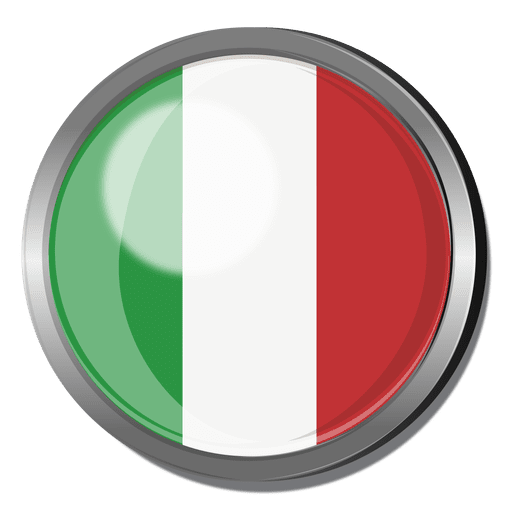 Insignia de la bandera de Italia Diseño PNG