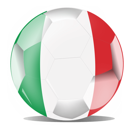 Italy football flag PNG Design