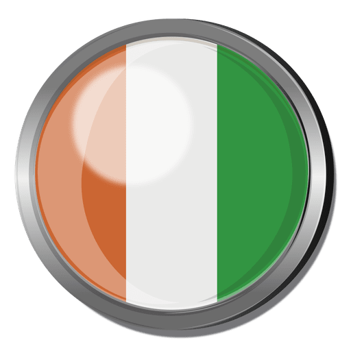 Ivory coast flag badge