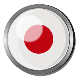 Japan Flaggenabzeichen PNG-Design