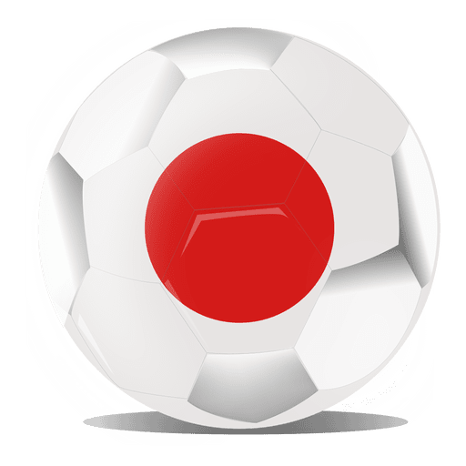 Japanische Fußballflagge PNG-Design