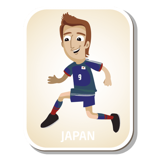 Desenho animado do jogador de futebol japonês Desenho PNG