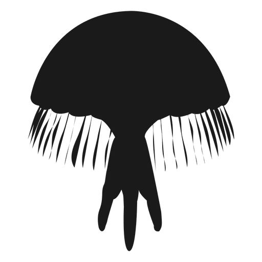 Silhueta de medusa Desenho PNG