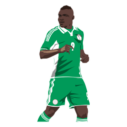 John obi mikel cartoon PNG Design