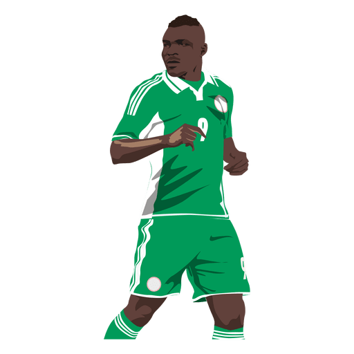 John obi mikel cartoon PNG Design