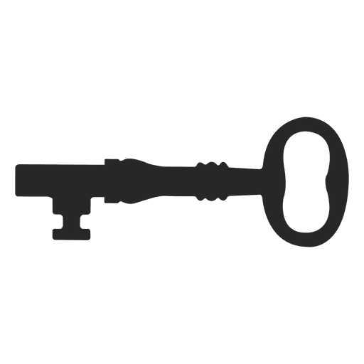 Key silhouette 12 PNG Design