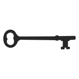 Key silhouette 14 PNG Design