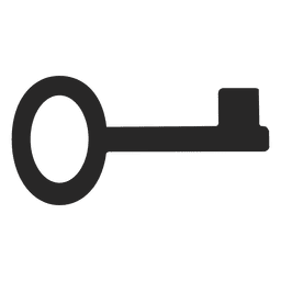Key silhouette 3 PNG Design