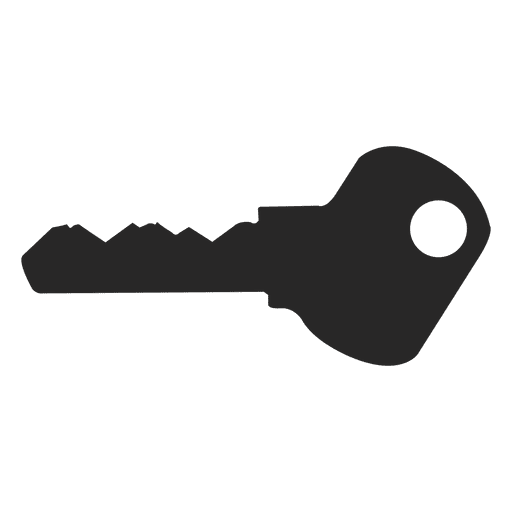 Key silhouette 8 PNG Design