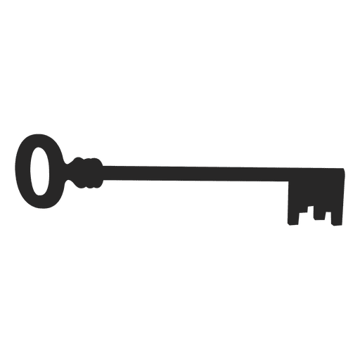 Schlüsselsilhouette 9 PNG-Design