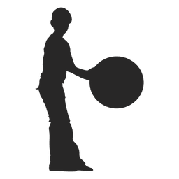 Kid playing ball PNG Design