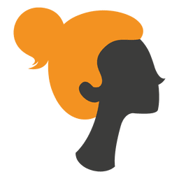 Estilo de corte de pelo de damas 1 Diseño PNG