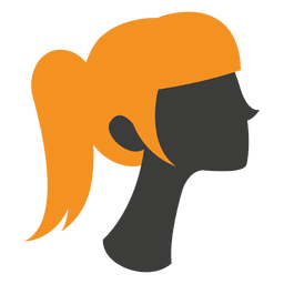 Ladies haircut style 3 PNG Design