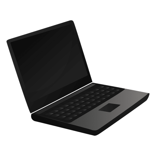 Laptop cartoon icon - Transparent PNG & SVG vector file