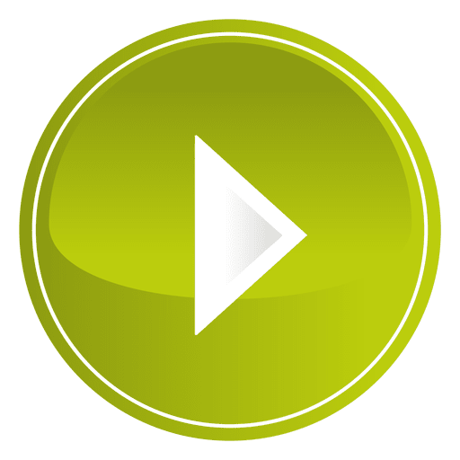 Lime round play button PNG Design