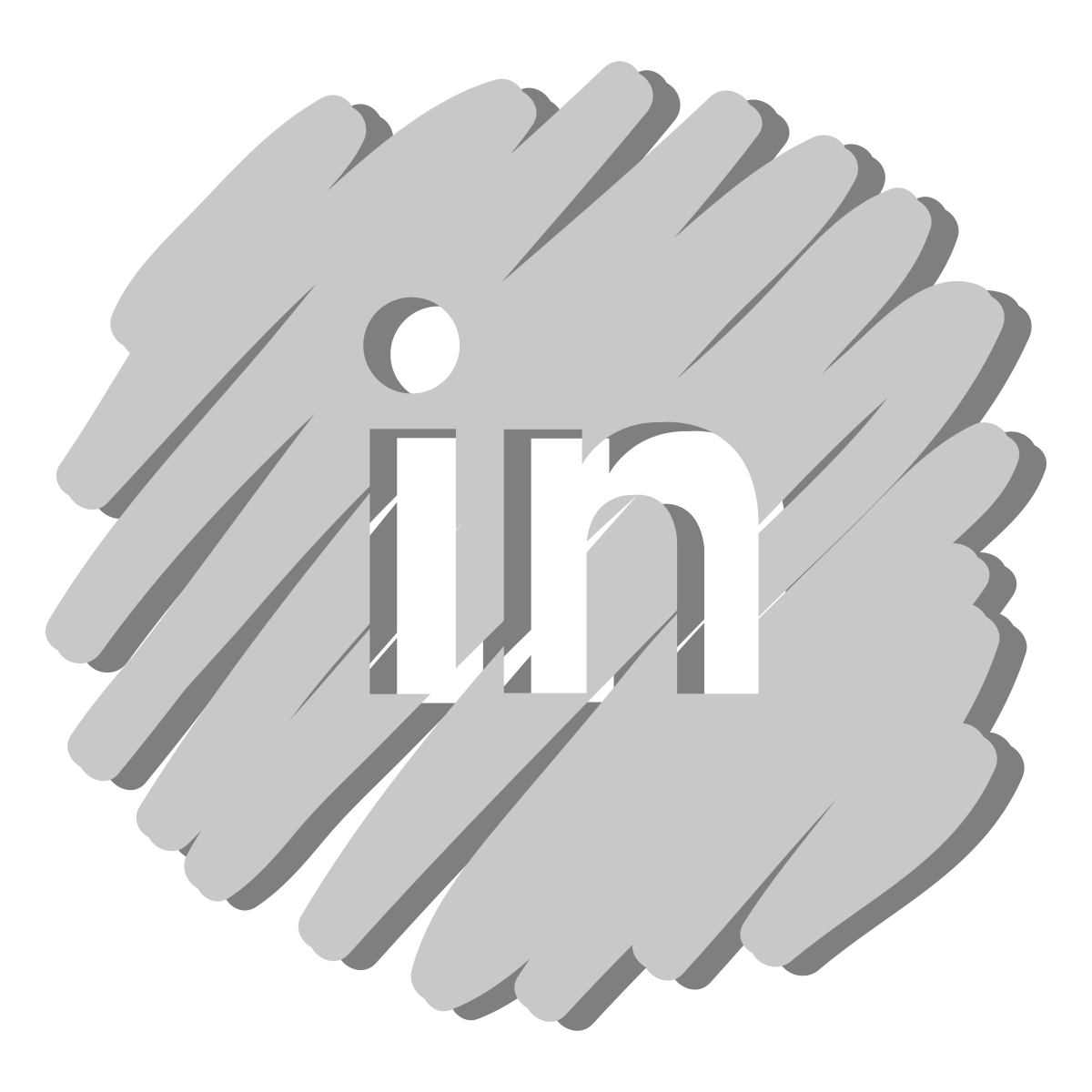 Linkedin Distorted Icon PNG \u0026 SVG Design For T-Shirts, image size:1200x1200