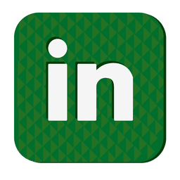 Linkedin rubber icon PNG Design